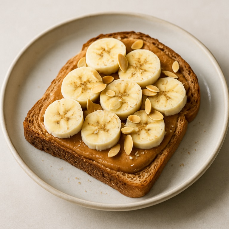 Almond Butter Banana Toast