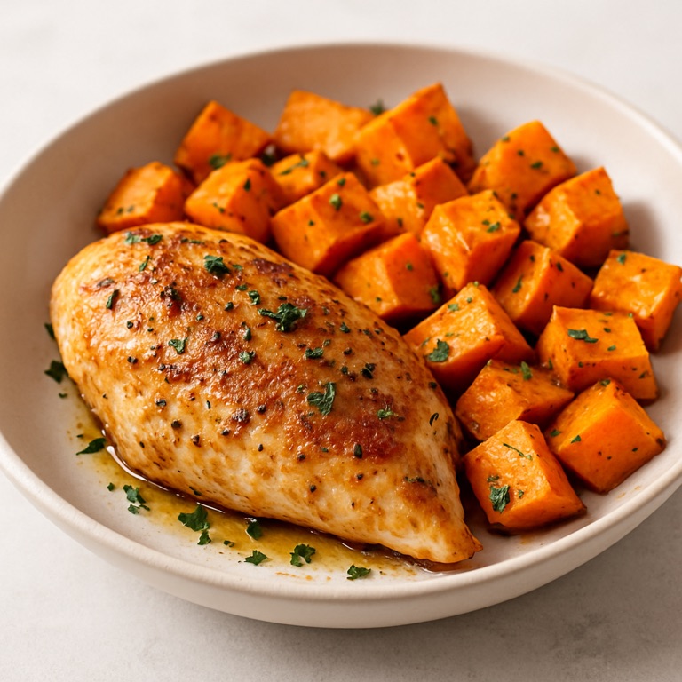 Baked Chicken with Sweet Potato