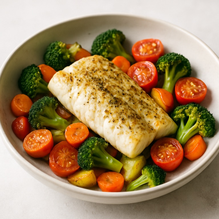 Baked Haddock with Vegetables