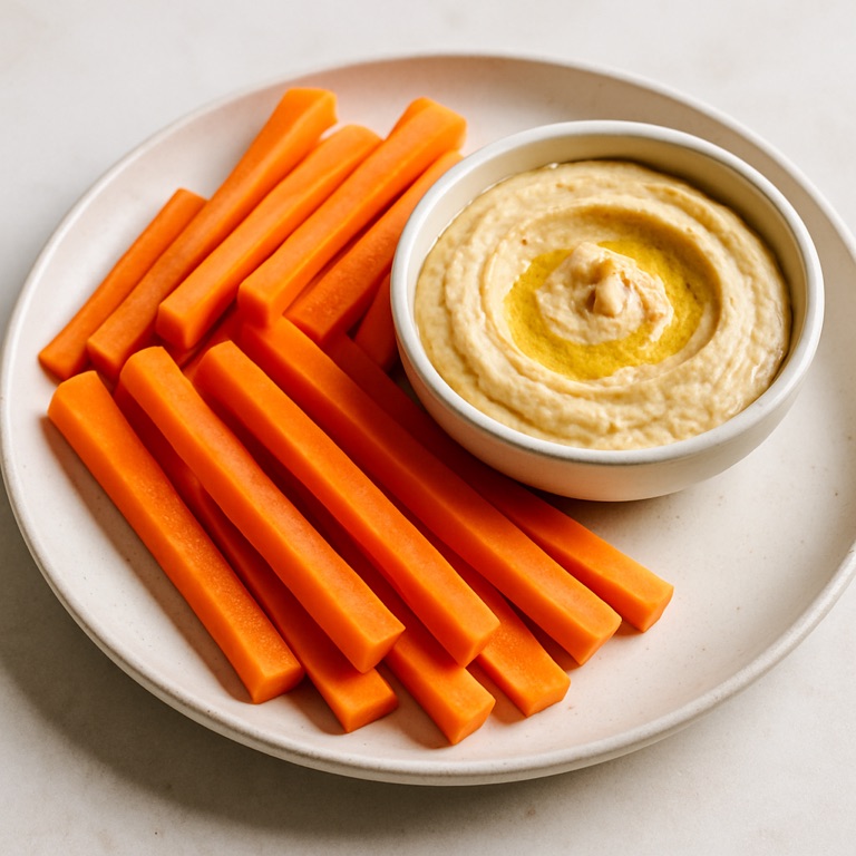 Carrot Sticks with Hummus