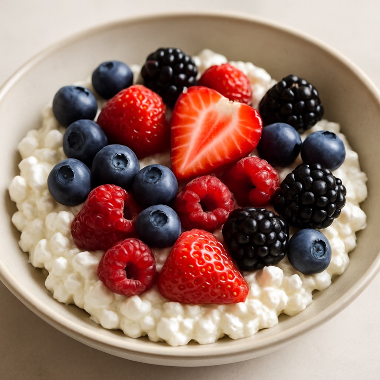 Cottage Cheese Berry Bowl