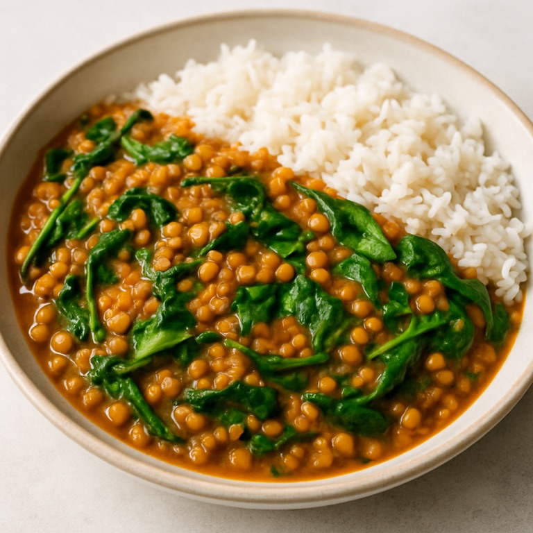 Lentil and Spinach Curry