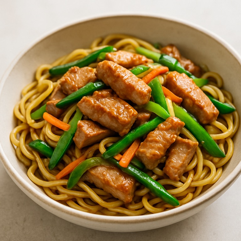 Pork Stir-Fry with Noodles