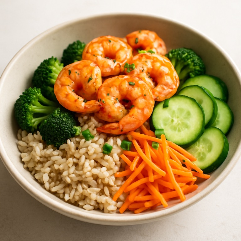 Prawn and Vegetable Rice Bowl
