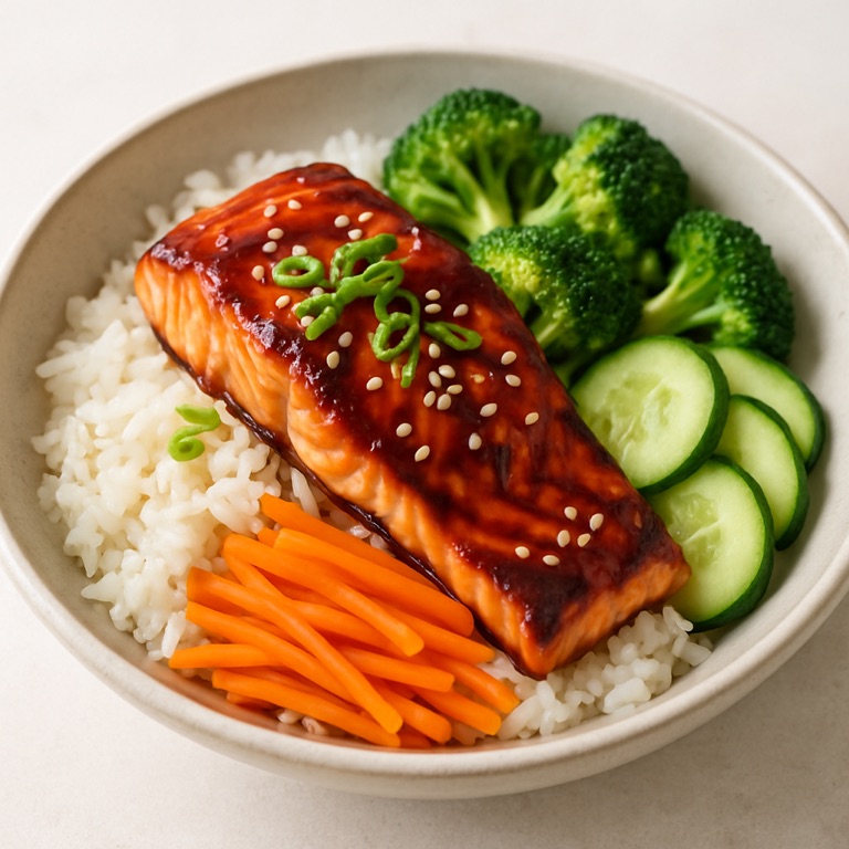 Teriyaki Salmon Rice Bowl