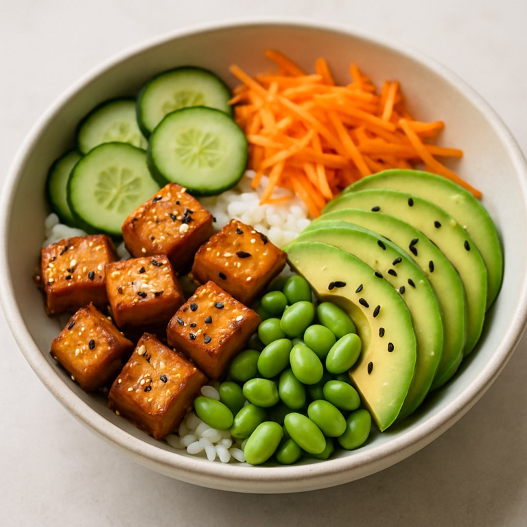 Tofu poke bowl