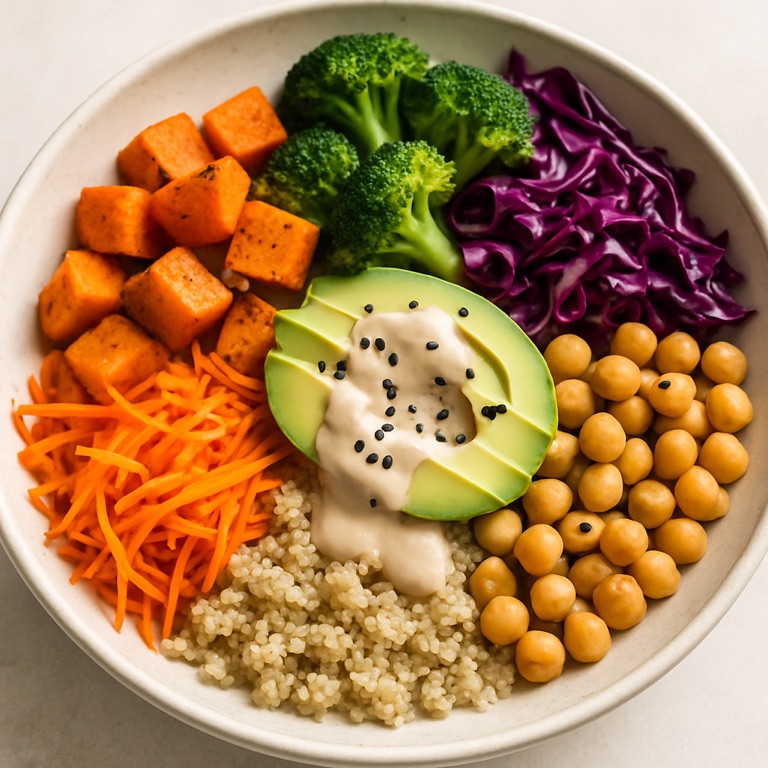 Vegan Buddha Bowl with Tahini